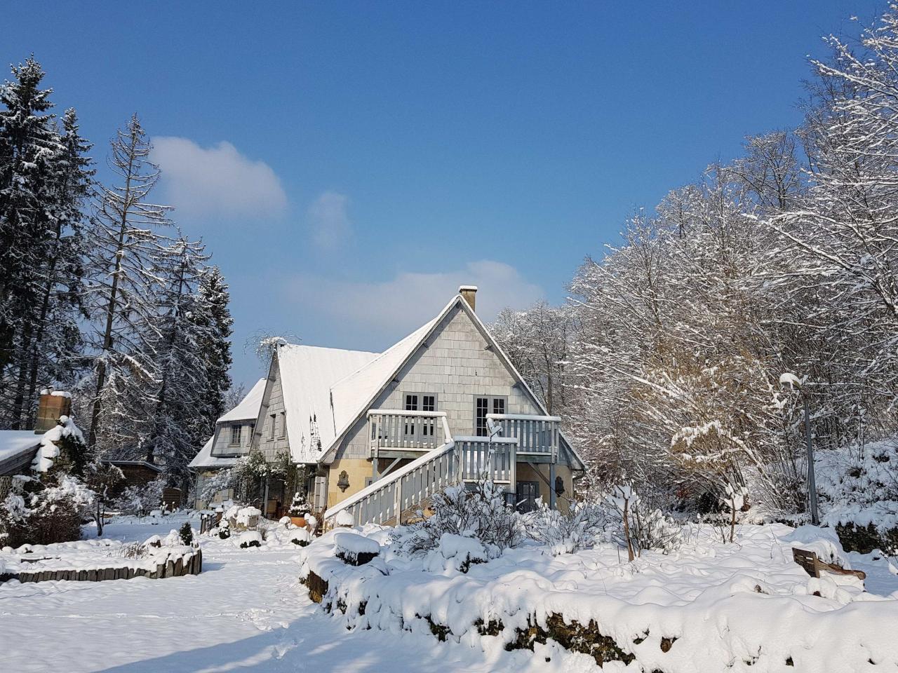 15 cm de neige au jardin de saint jean