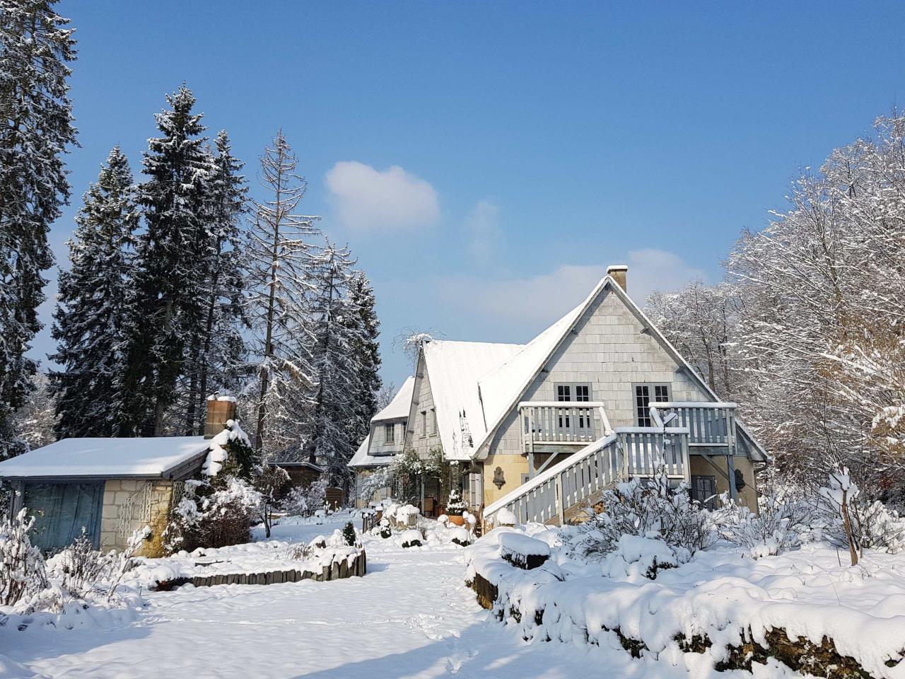 Jardin de Saint Jean sous la neige